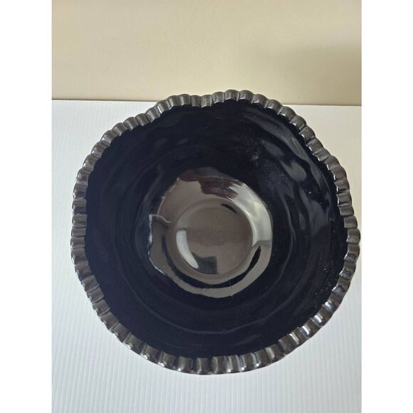 Tiara Indiana Glass Bowl Black Vintage - Picture 3 of 6